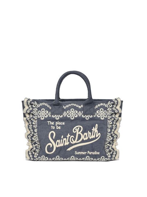 Borsa Colette Volant in cotone sangallo Denim Mc2 Saint Barth | COL002700485L